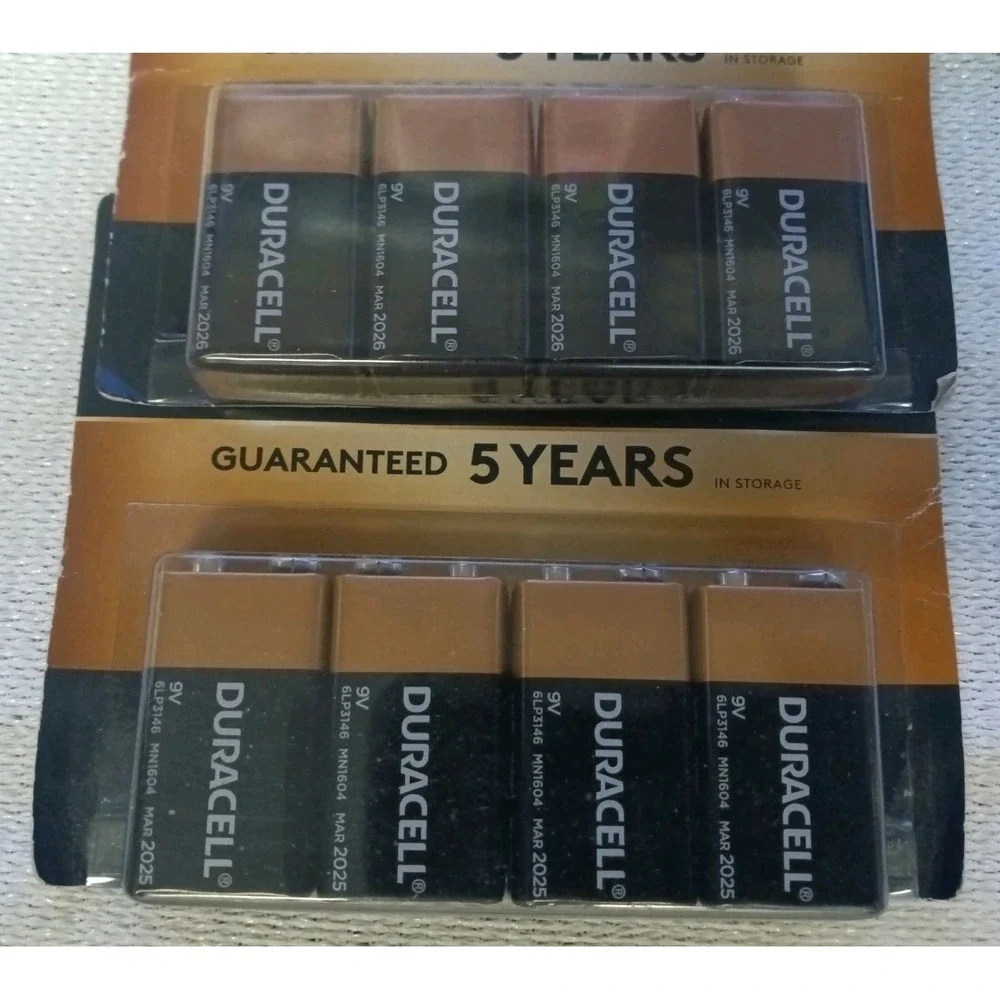 Duracell 9v Batteries 8 Pack Bundle in 2019 Package